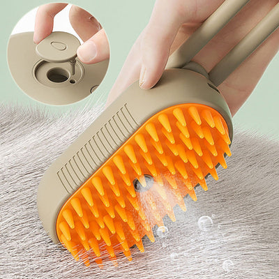 Steam Pet Brush with Unique Spray Function