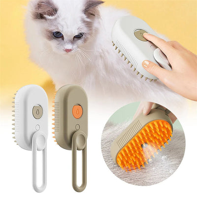 Steam Pet Brush with Unique Spray Function