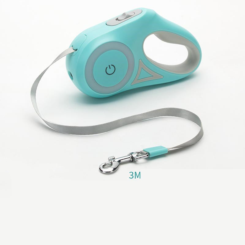 Dog Leash Retractable Spotlight Automatic