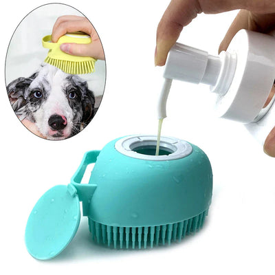 Bathroom Puppy Bath Massage Gloves Brush