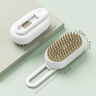 Pet Steam Brush Cat Dog Cleaning Spray Massage Beauty Comb