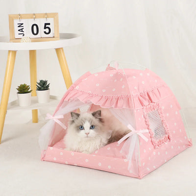 Pet Tent Bed Cats warm house