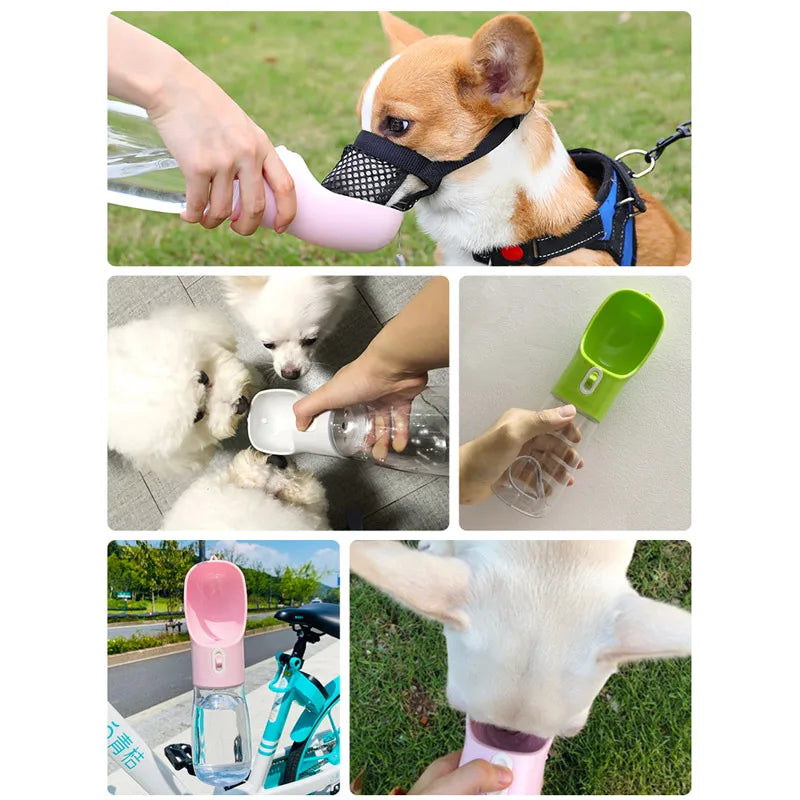 Pet Dog Water Bottle Feeder Bowl