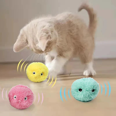 Plush Electric Catnip Smart ball toy