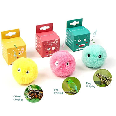 Plush Electric Catnip Smart ball toy