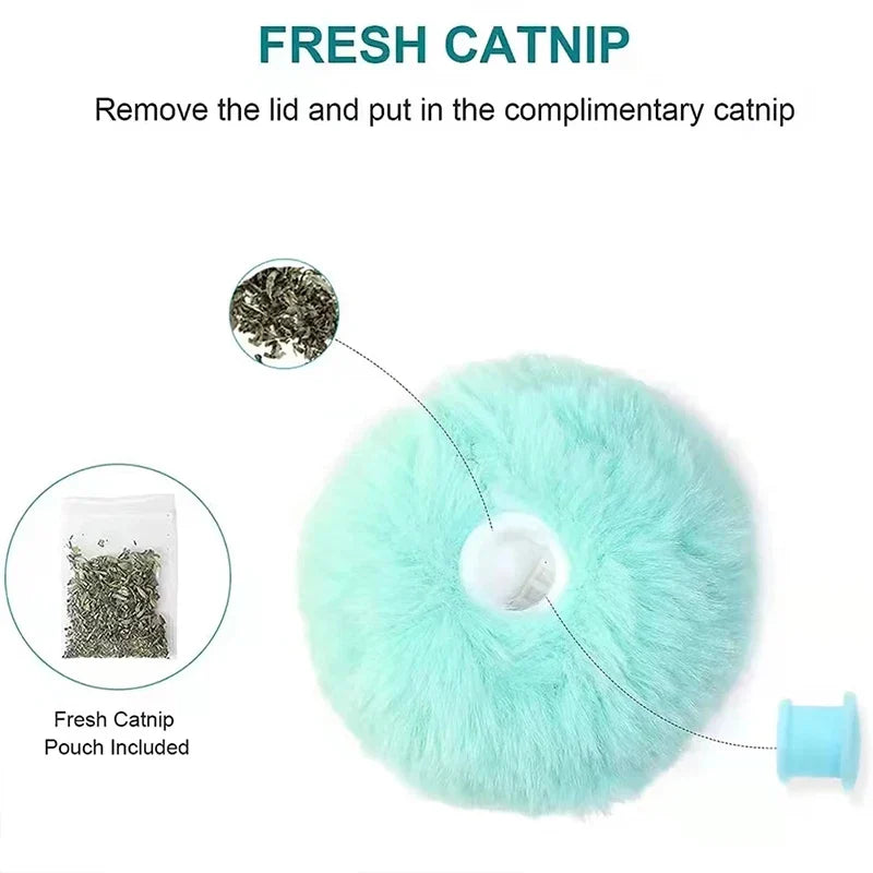 Plush Electric Catnip Smart ball toy