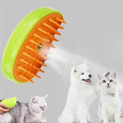 Electric Spray Cat Hair Brush Steamer