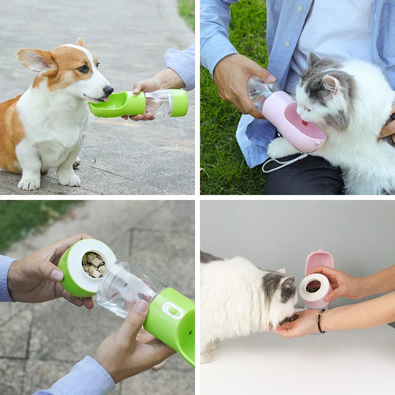 Pet Dog Water Bottle Feeder Bowl