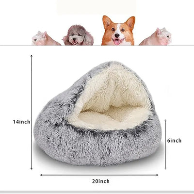 Cover Round Cat Bed Pet Mattress Warm Cat