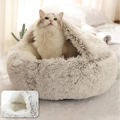 Cover Round Cat Bed Pet Mattress Warm Cat