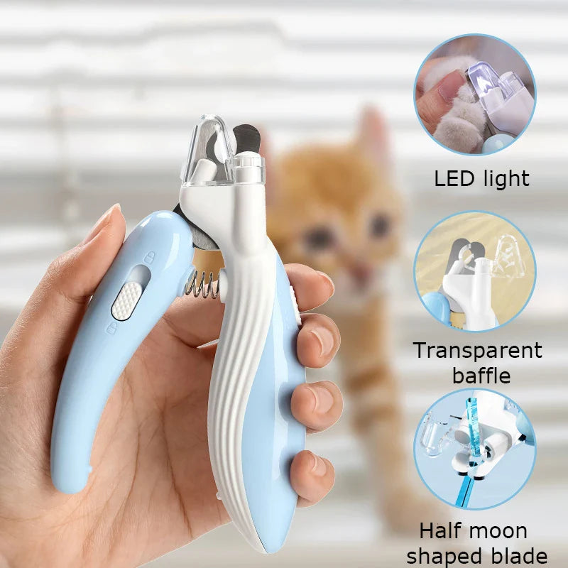 Pet Nail Clippers with Led Light