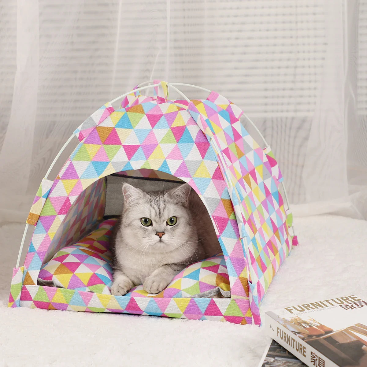 Pet Tent Bed Cats warm house