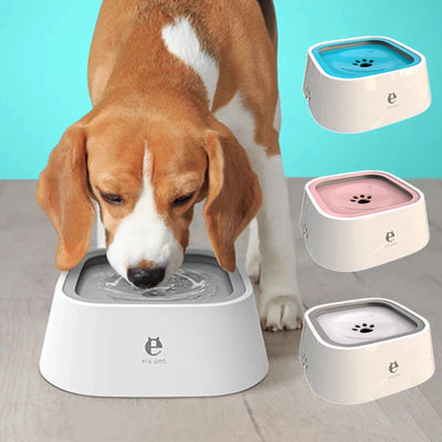 Dog Water Bowl Floating Non-Wetting