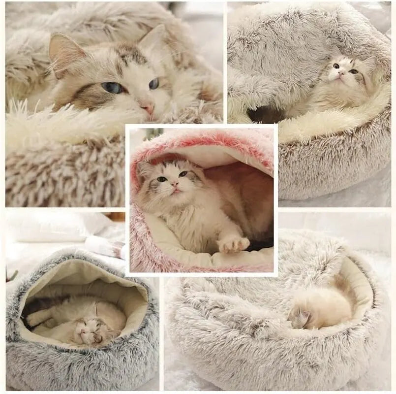 Cover Round Cat Bed Pet Mattress Warm Cat