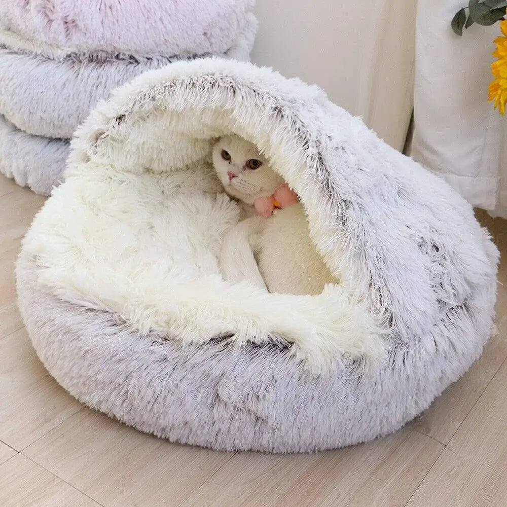 Cover Round Cat Bed Pet Mattress Warm Cat