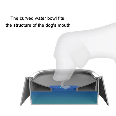 Dog Water Bowl Floating Non-Wetting