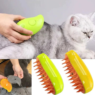 Electric Spray Cat Hair Brush Steamer