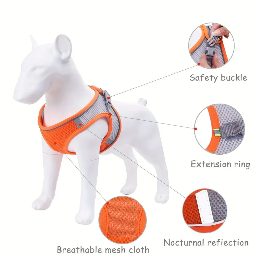 Dog Cat Harness Vest Chest Rope