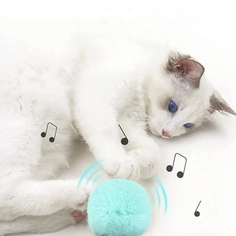 Plush Electric Catnip Smart ball toy