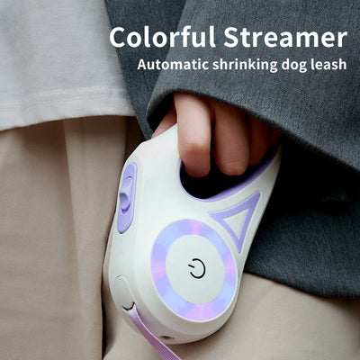 Dog Leash Retractable Spotlight Automatic