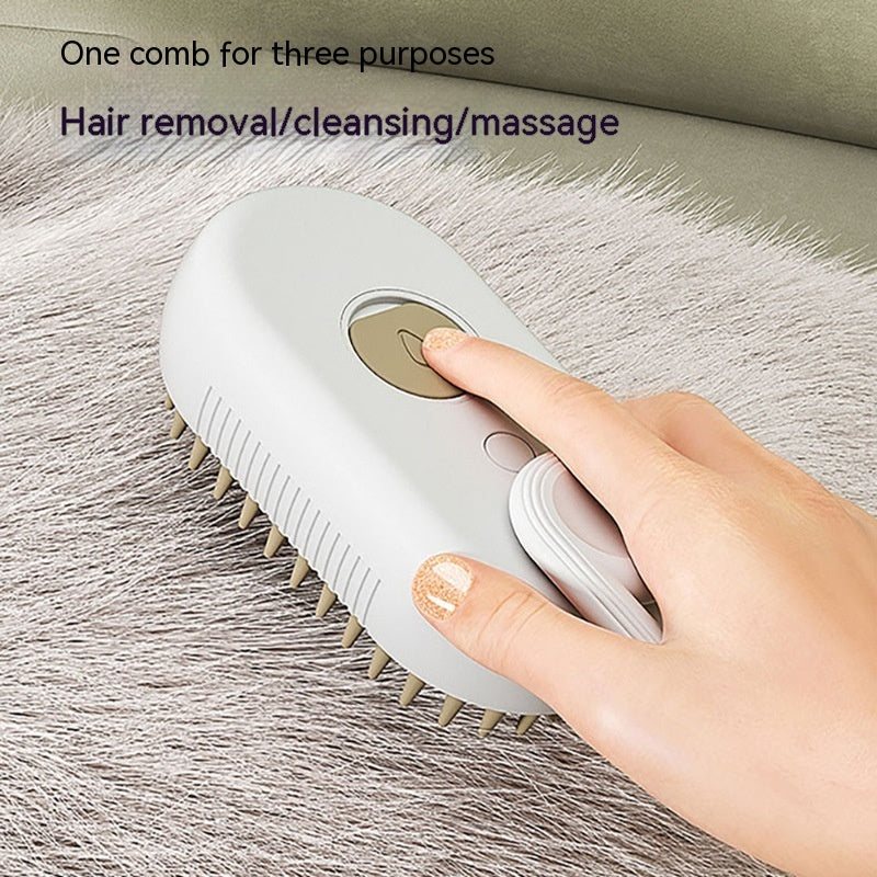 Steam Pet Brush with Unique Spray Function