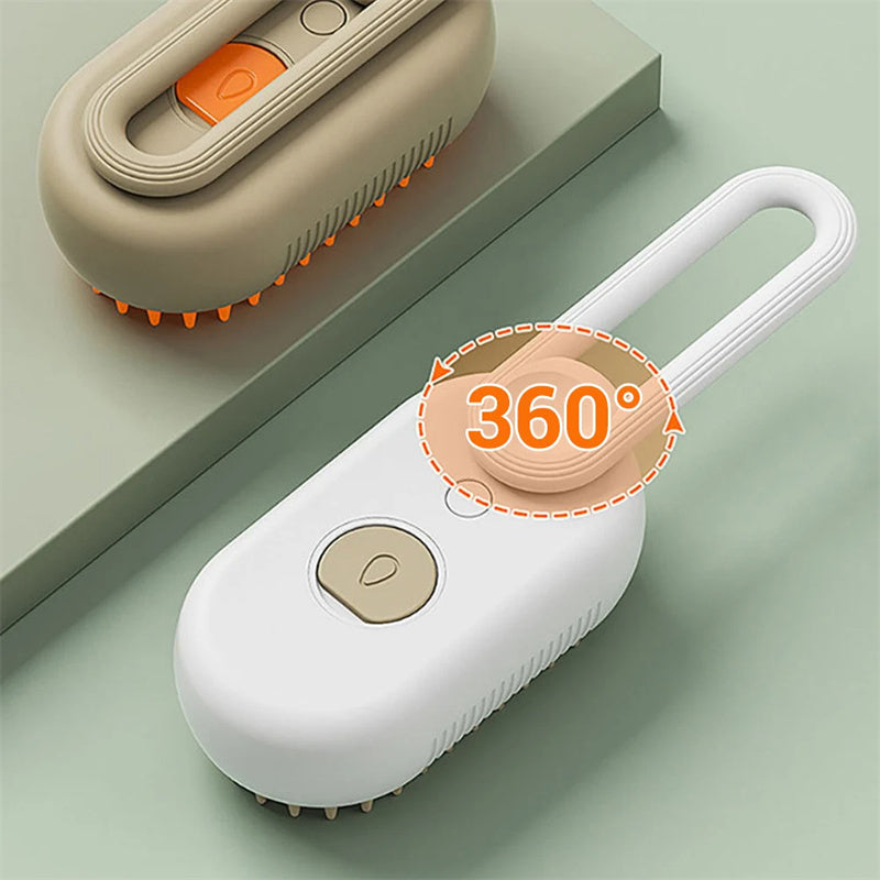 Steam Pet Brush with Unique Spray Function